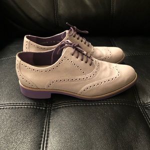 Cole Haan Oxford Wing Tip Suede Sz 7 Shoes D38875